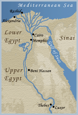 Location of Beni Hassan
